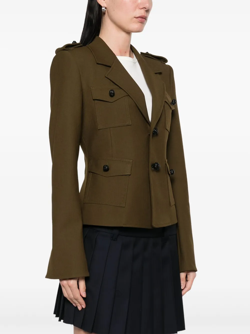 Burberry Jack met gekerfde revers Bruin