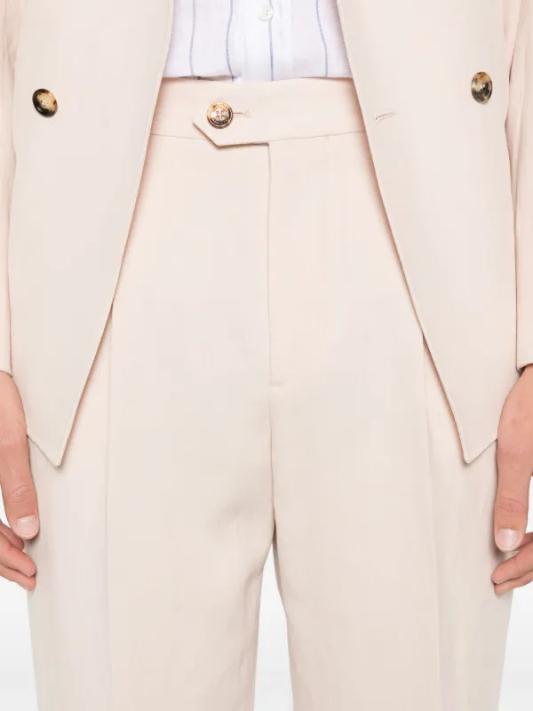 Brunello Cucinelli Linen Suit | Pink | FARFETCH