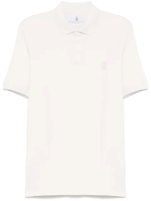 Brunello Cucinelli logo-print polo shirt 
