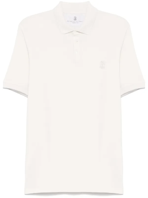 ☆関税込☆【BRUNELLO CUCINELLI】ポロシャツ コットン Brunello Cucinelli ポロシャツ | ニュートラル | FARFETCH JP