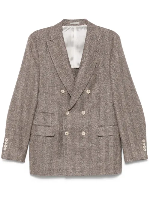 Blazer à boutonnière croisée - Brunello Cucinelli - Modalova