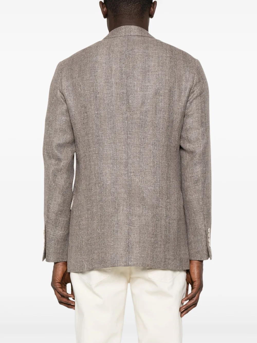 Brunello Cucinelli Blazer met dubbele rij knopen Bruin