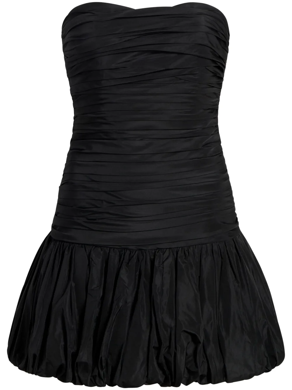 strapless ruffle dress