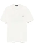 Comme Des Garçons Shirt x Fred Perry slogan-print polo shirt - Neutrals