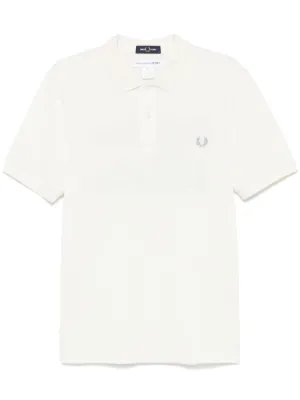 Comme Des Garçons Shirt Camisa Polo x Fred Perry Com Slogan
