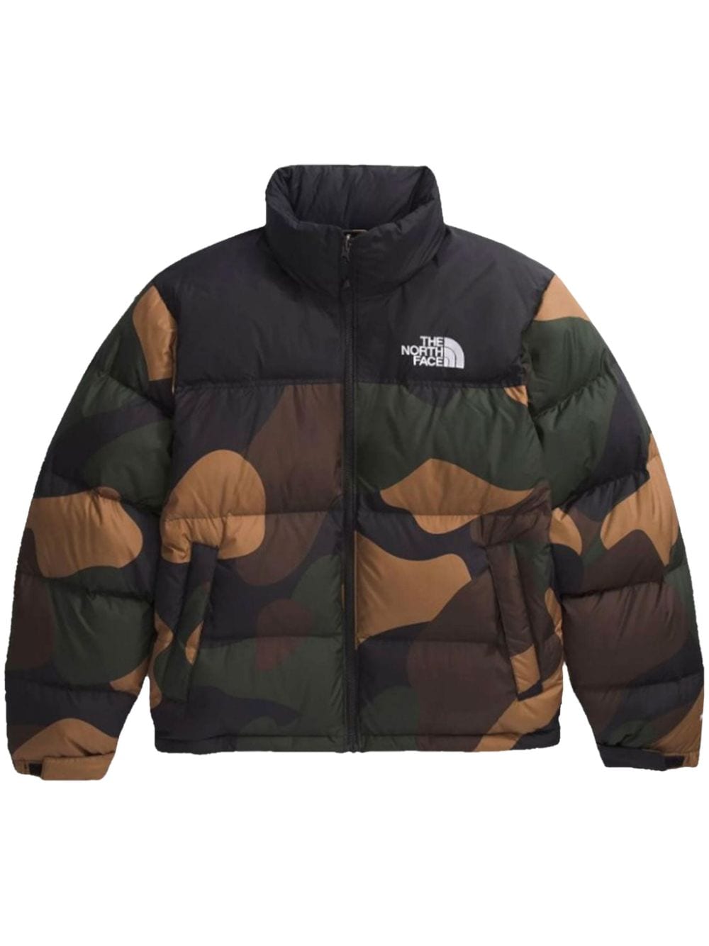 Shop The North Face Nuptse Padded Jacket In 绿色