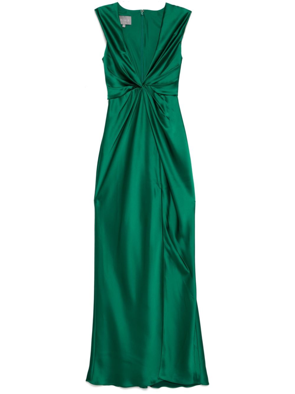 Amsale fluid twisted draped dress - Green