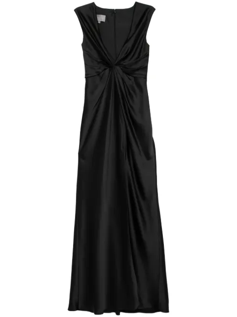 Amsale fluid twisted draped dress