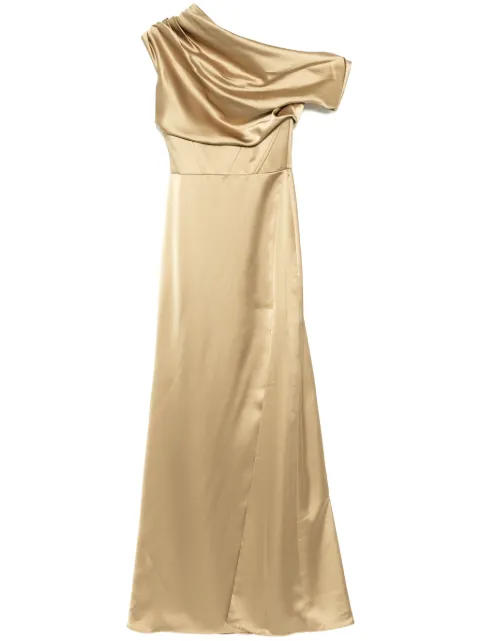 Amsale off-the-shoulder corset dress