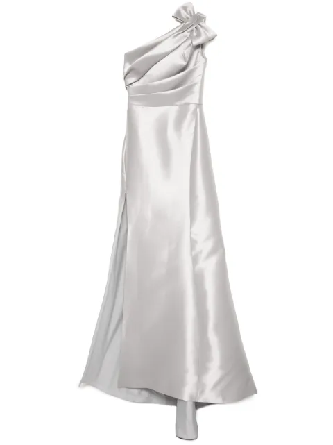 Amsale Mikado draped bodice Gown