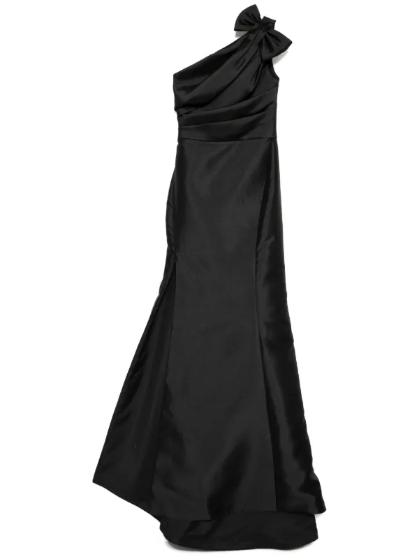 amsale mikado a-line midi-dress Black main image 0
