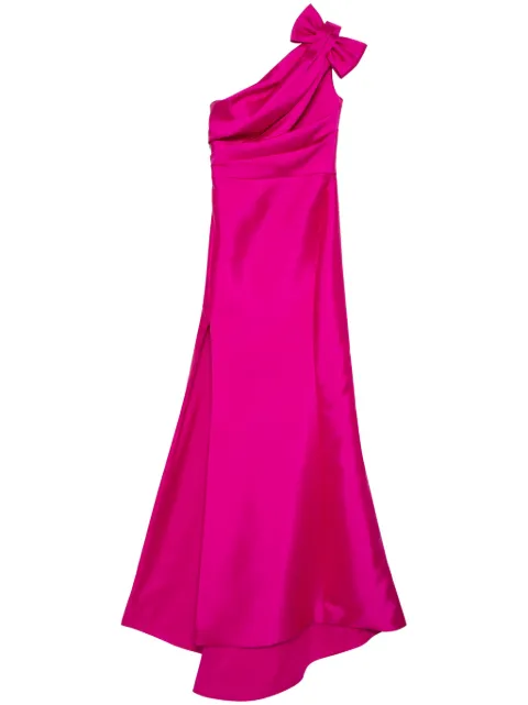 Amsale Mikado draped bodice Gown
