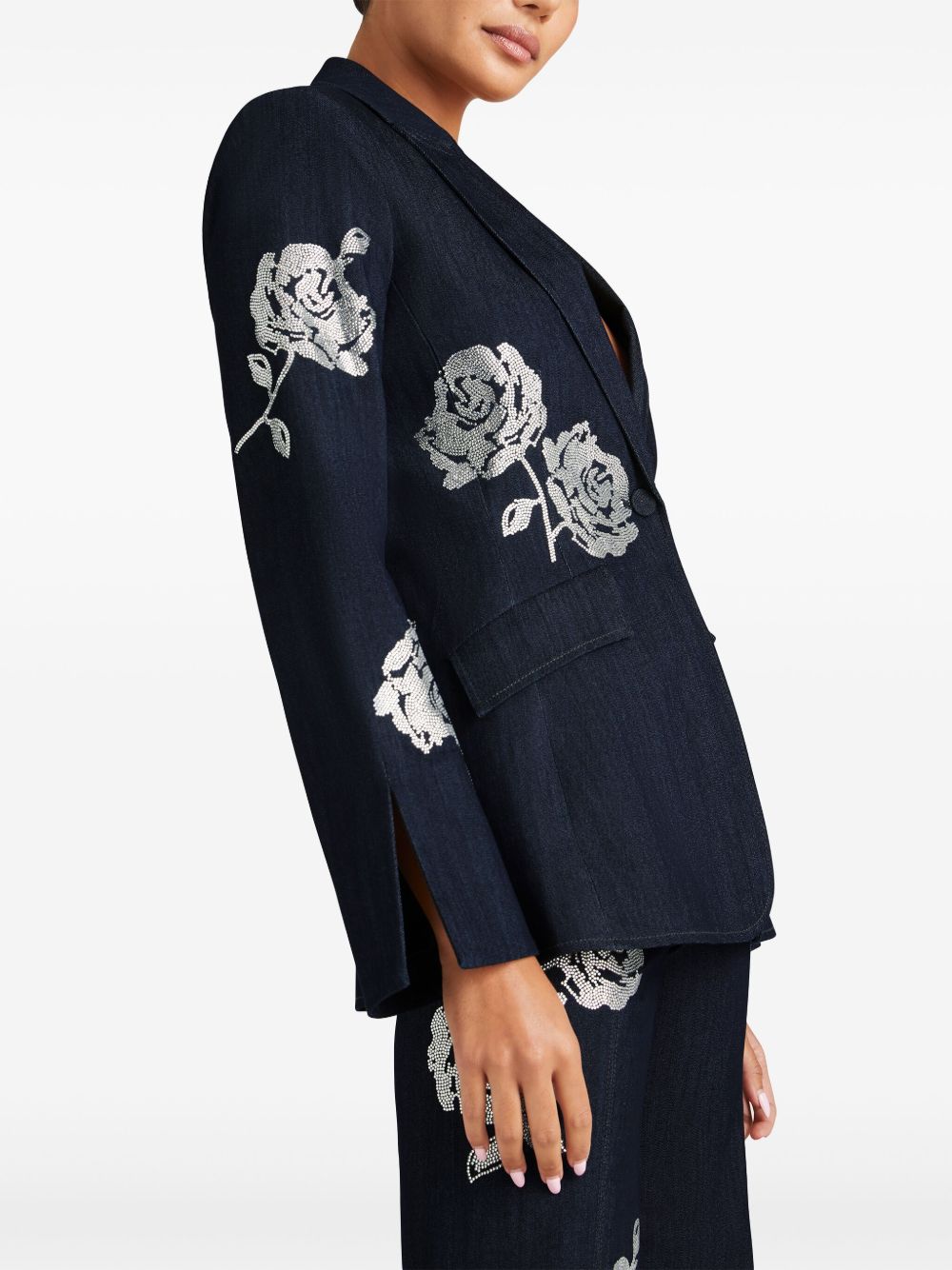 Cinq A Sept Heatset Roses Cheyenne blazer Blauw