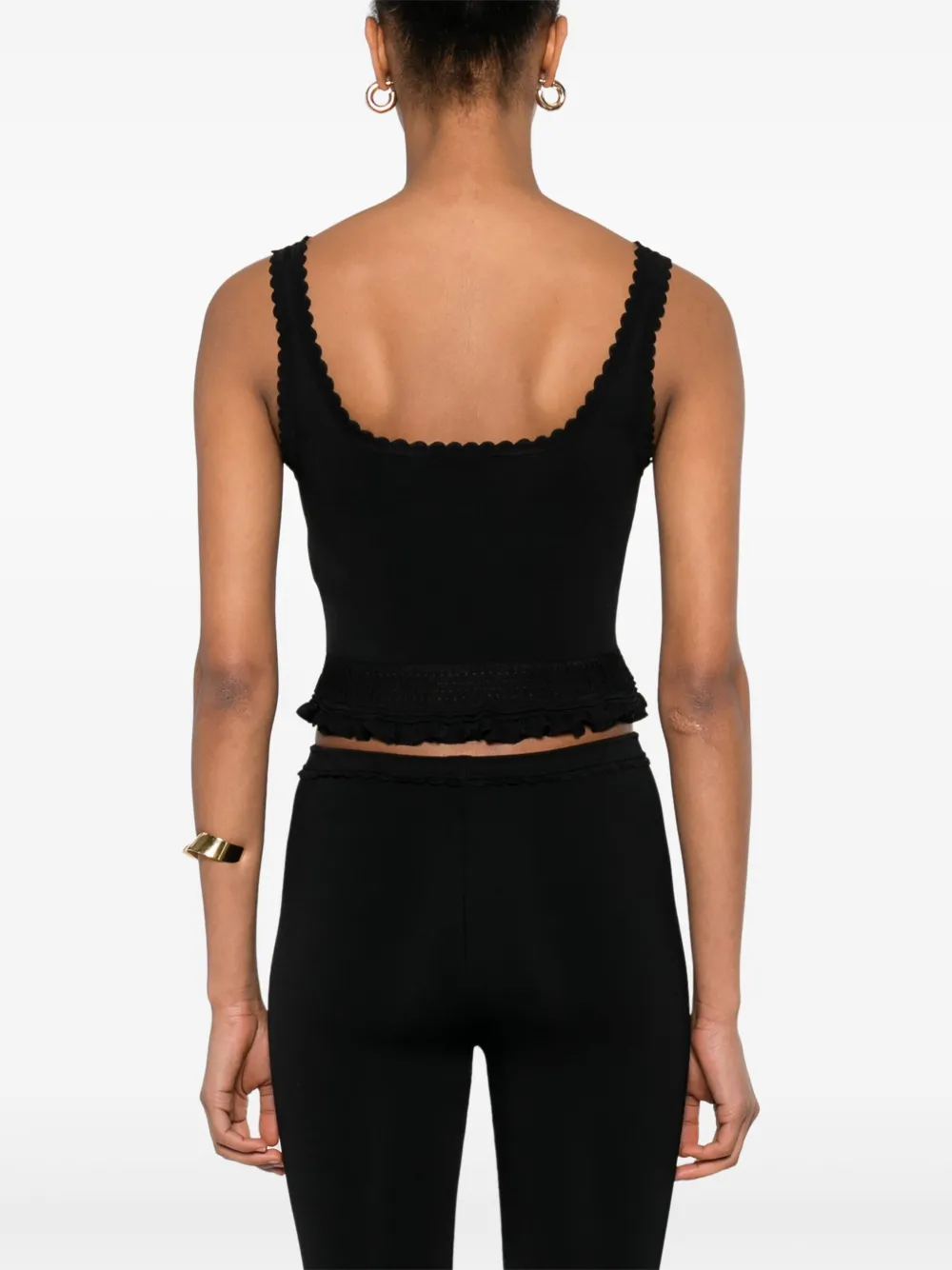 SANDRO SCALLOPED TANK TOP