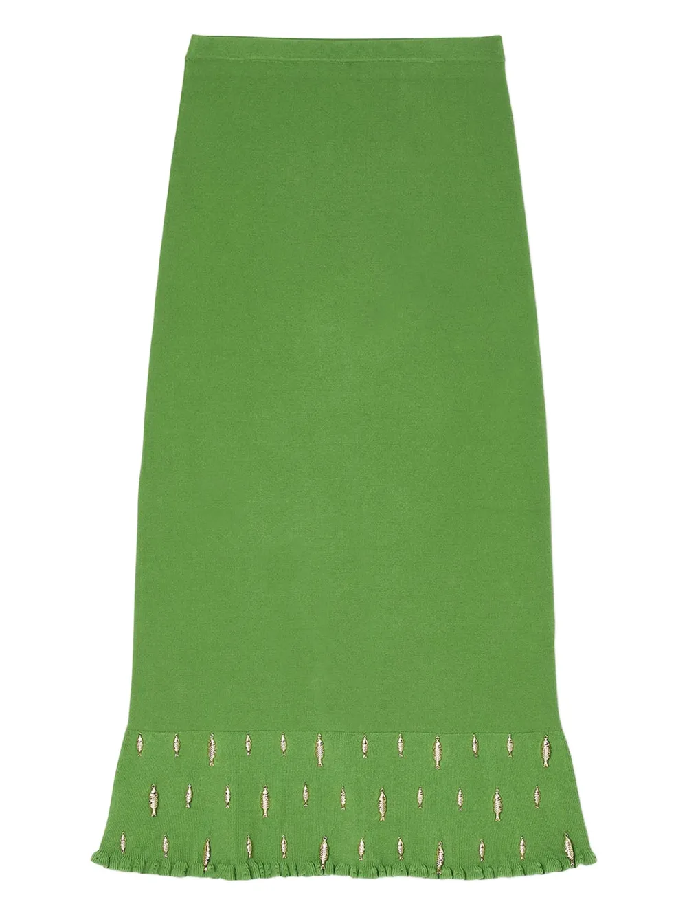 SANDRO falda larga tejida | verde | Image 1