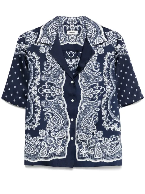 SANDRO paisley-print shirt