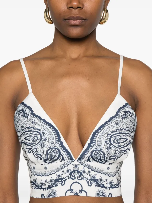 SANDRO paisley-print Top | White | FARFETCH SANDRO paisley-print Top | White | FARFETCH