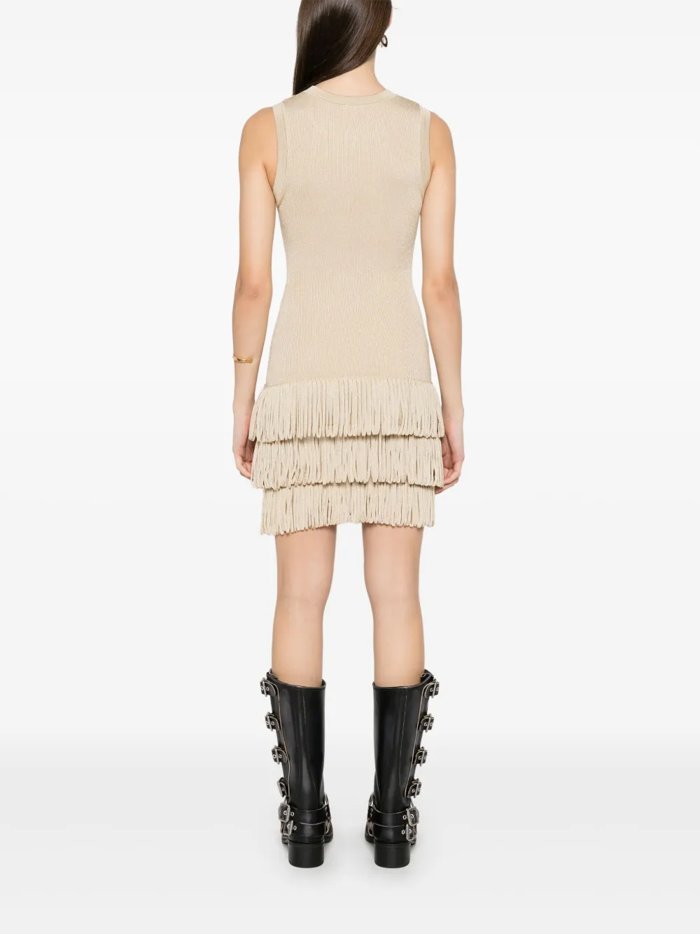SANDRO Lurex mini-jurk Goud