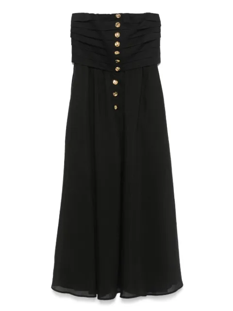 SANDRO strapless midi dress