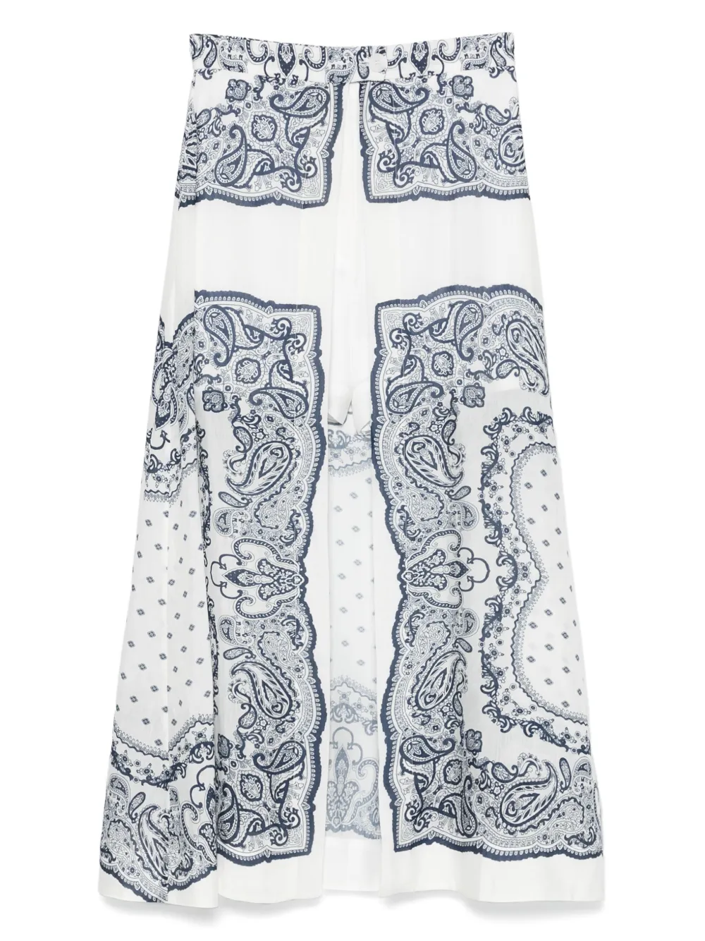 SANDRO jupe à motif cachemire | blanc | Image 1