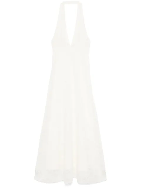 SANDRO halterneck maxi dress