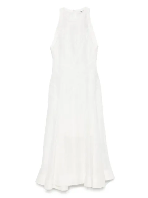 SANDRO lace-detail midi dress