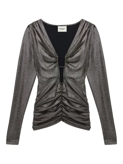 MARANT ÉTOILE Buffy metallic-effect blouse