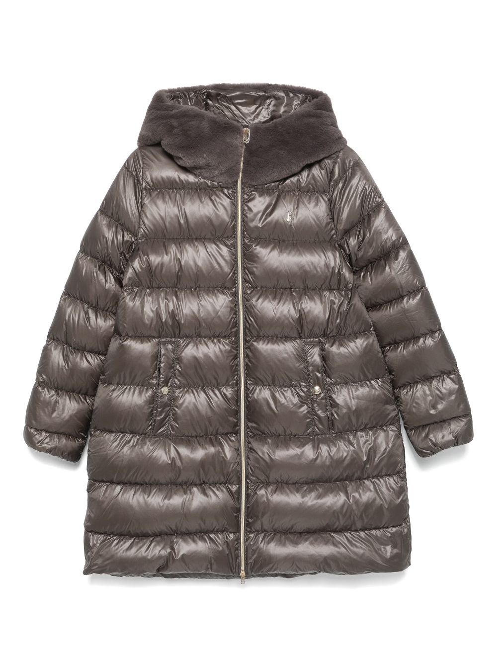 Herno Kids quilted coat - Brown