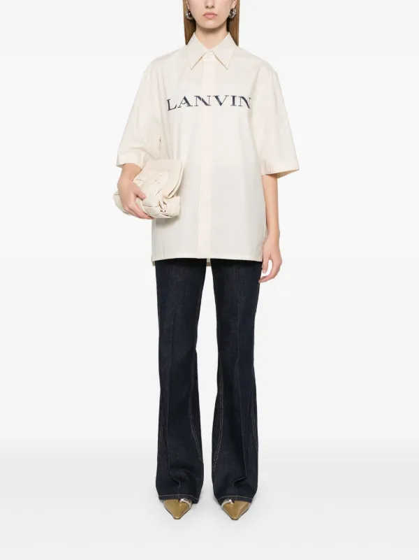 LANVINネイビー ハーフジップシャツ40 LANVIN SPORT ハーフジップシャツ 40 - メルカリ