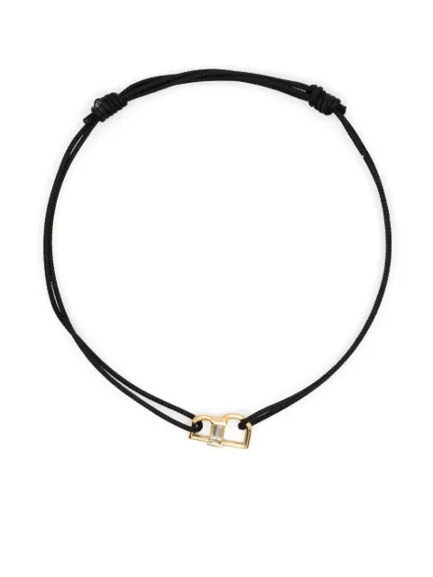 Aliita 9kt yellow gold B-letter bracelet
