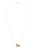 Aliita 9K yellow gold Caballo pendant necklace