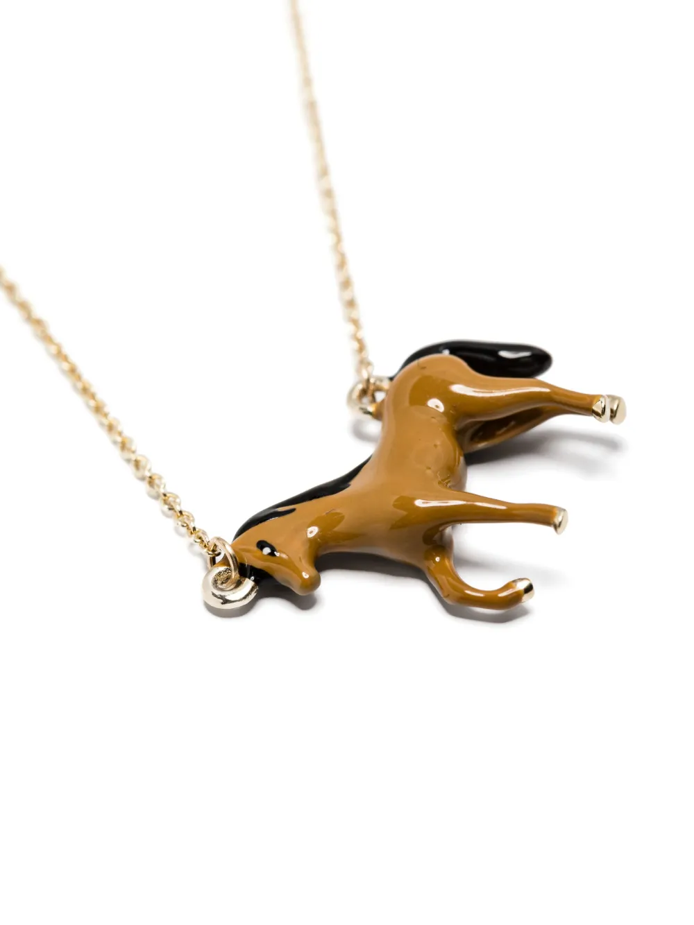 Aliita 9K Yellow Gold Caballo Pendant Necklace | Gold