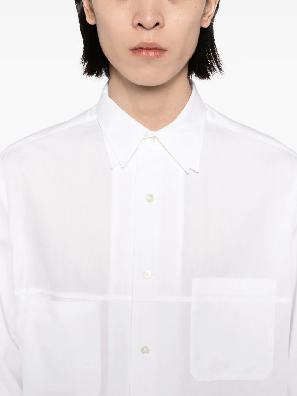 Yohji Yamamoto Katoenen overhemd Wit