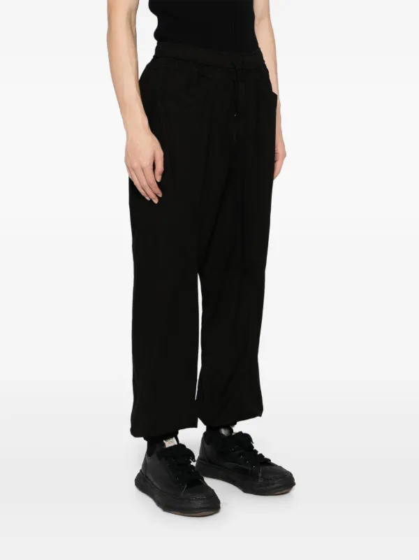 JULIUS CU/CO/LI CLOTH PANTS　BLACK Julius Panelled Trousers | Black | FARFETCH SG