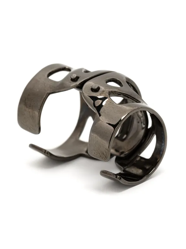 Julius Fangophilia Inner Joint Ring | Black | FARFETCH AO
