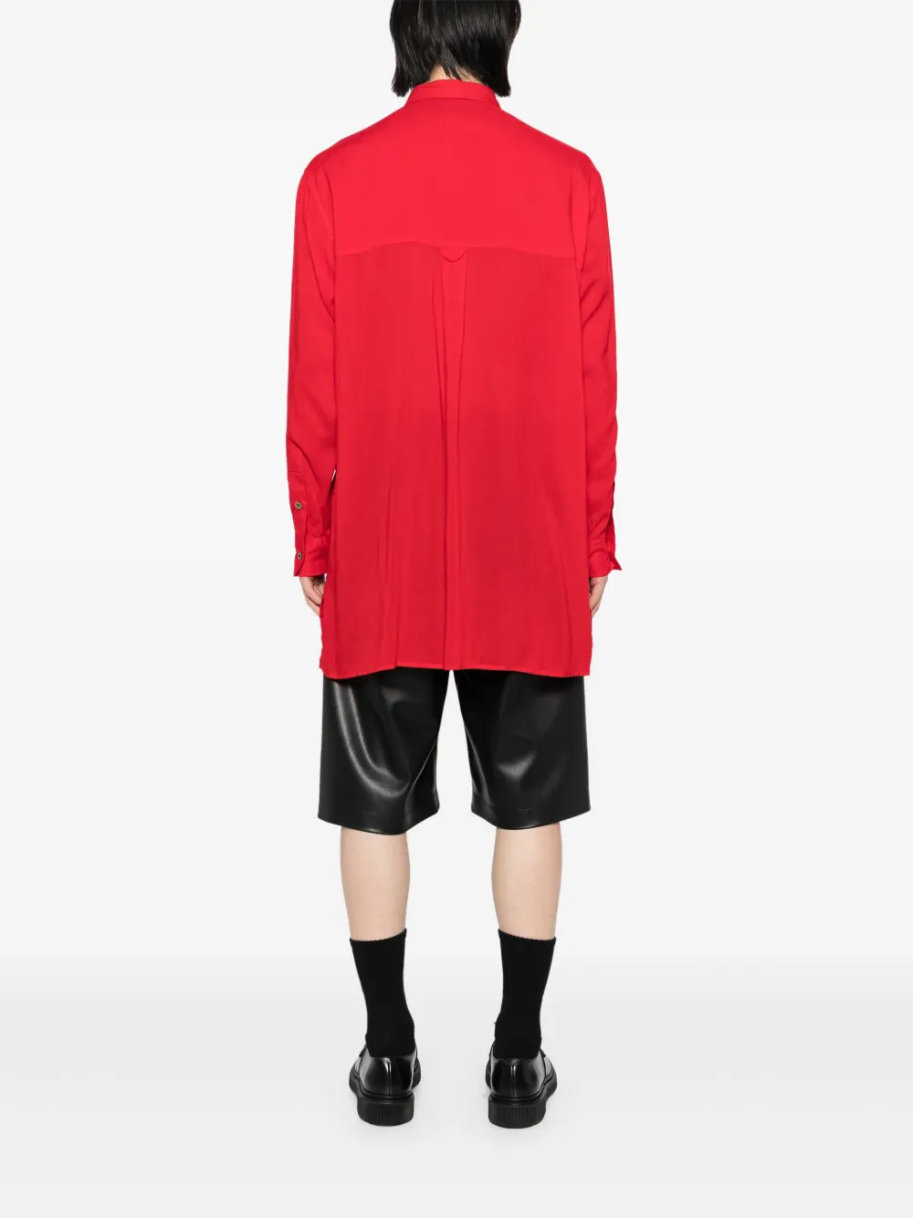 Yohji Yamamoto Shirt In Red Linen In Red