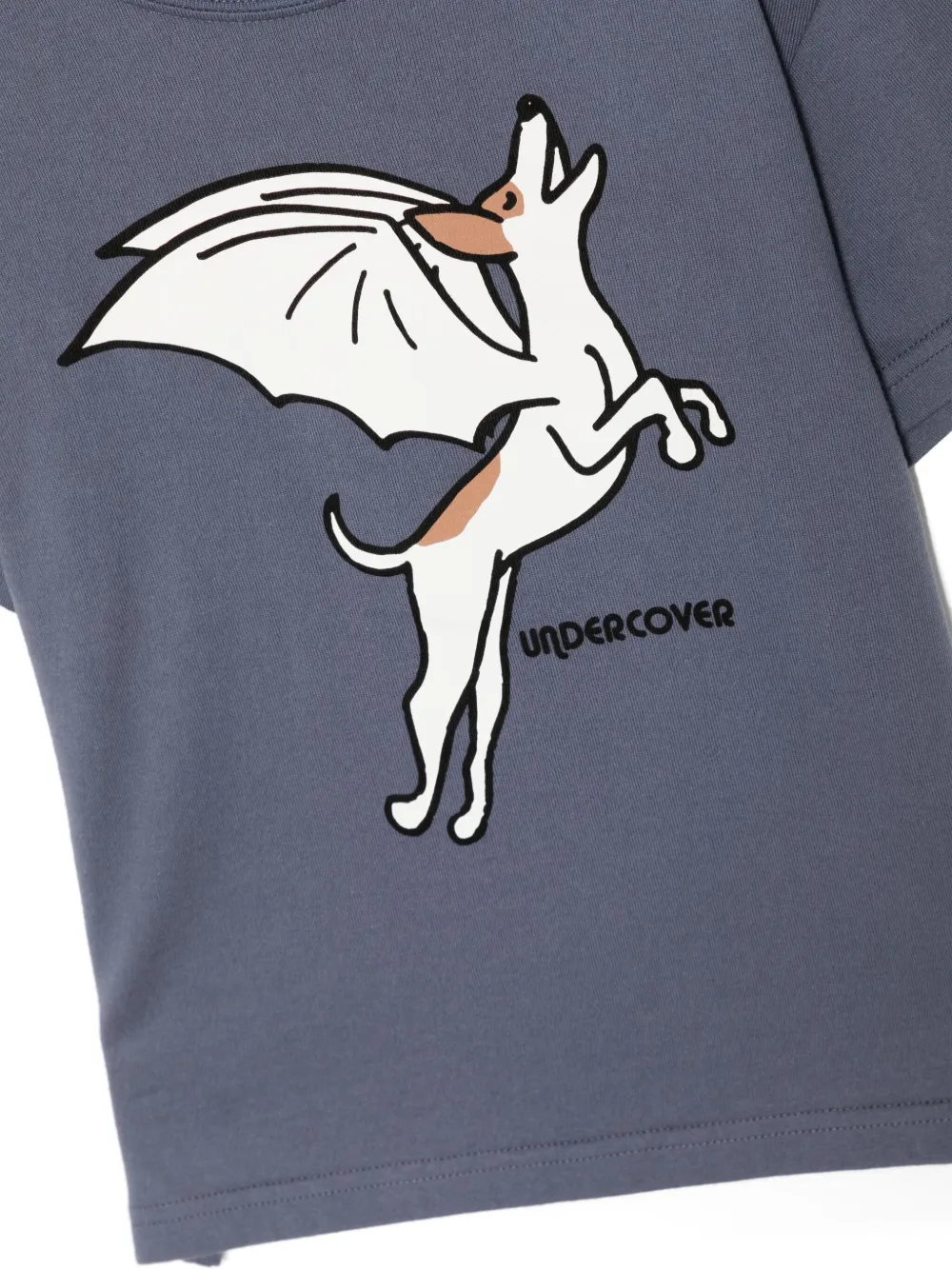 Undercover Katoenen T-shirt met logoprint Grijs