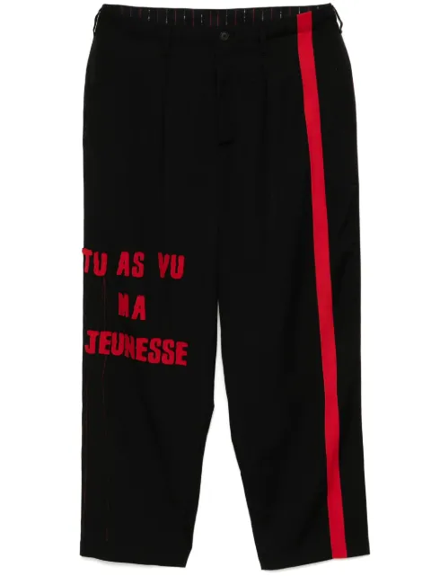 Yohji Yamamoto patchwork trousers