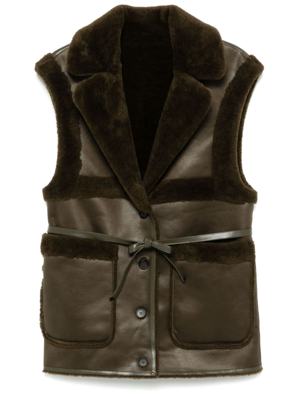 belted gilet