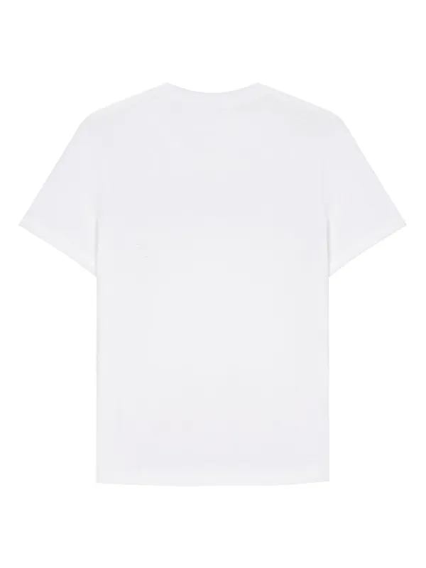 Versace logo-embroidered T-shirt | White | FARFETCH