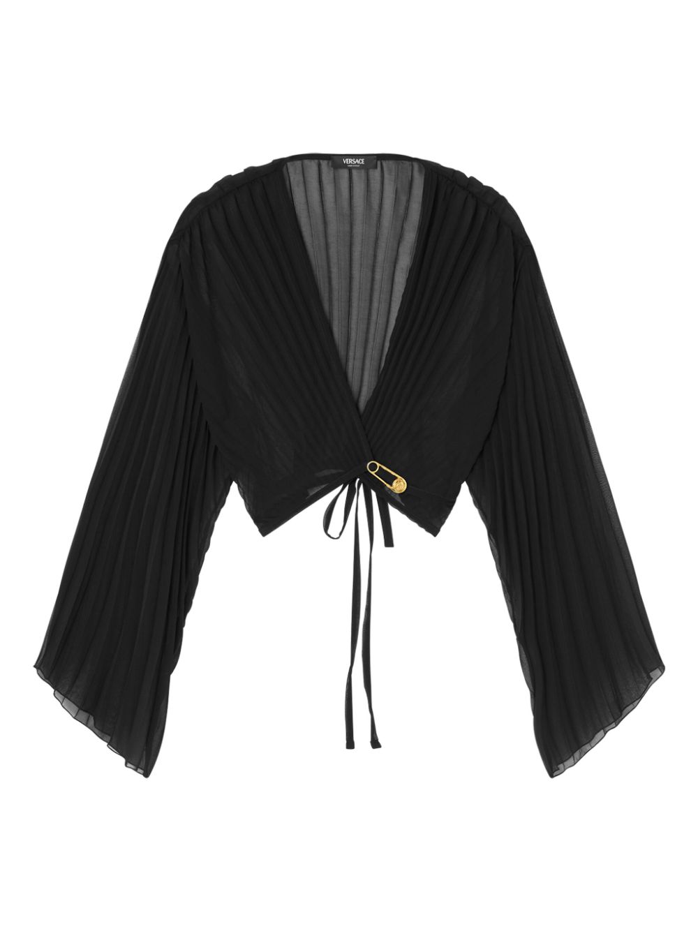 Versace pleated blouse - Black