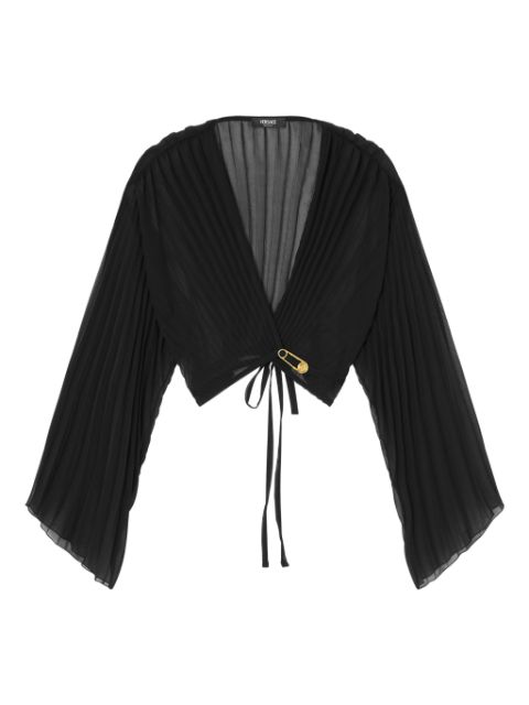 Versace pleated blouse