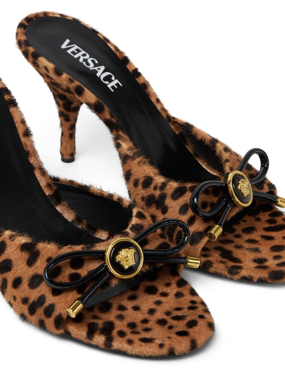 Versace Leren muiltjes - Bruin