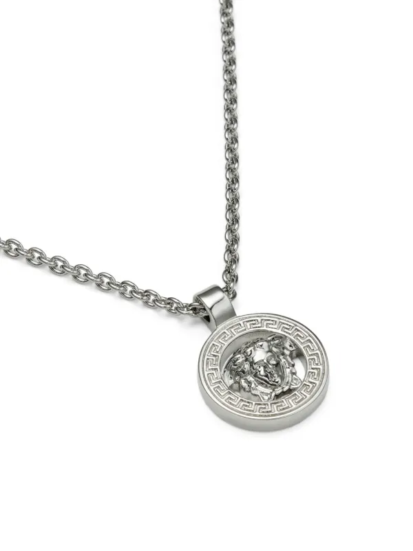 VERSACE シルバートーン メデューサ '95 ペンダント ネックレス Versace メドゥーサ '95 ペンダントネックレス | シルバートーン