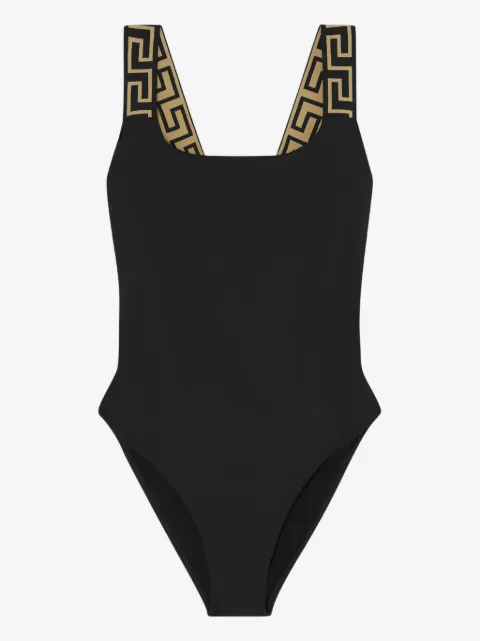 Versace Greca-strap swimsuit