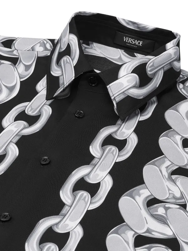 【VERSACE】ブラック スウェットシャツ Medusa on Chain 90_1018794-