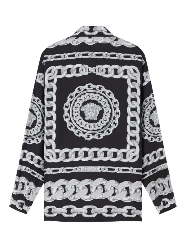 Versace Medusa Chains Shirt | Black | FARFETCH