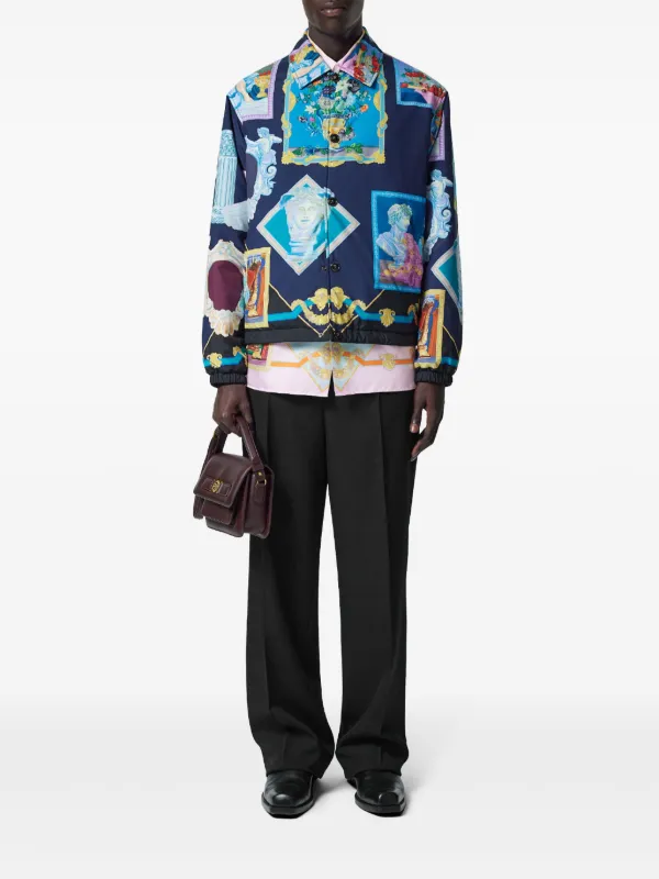 【関税＆送料込み】Versace \"Starry Sky\" T-Shirt Versace // Black & Multicolour Graphic T-Shirt – VSP Consignment