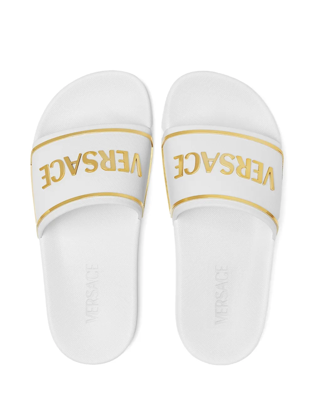 Versace flat sandals White