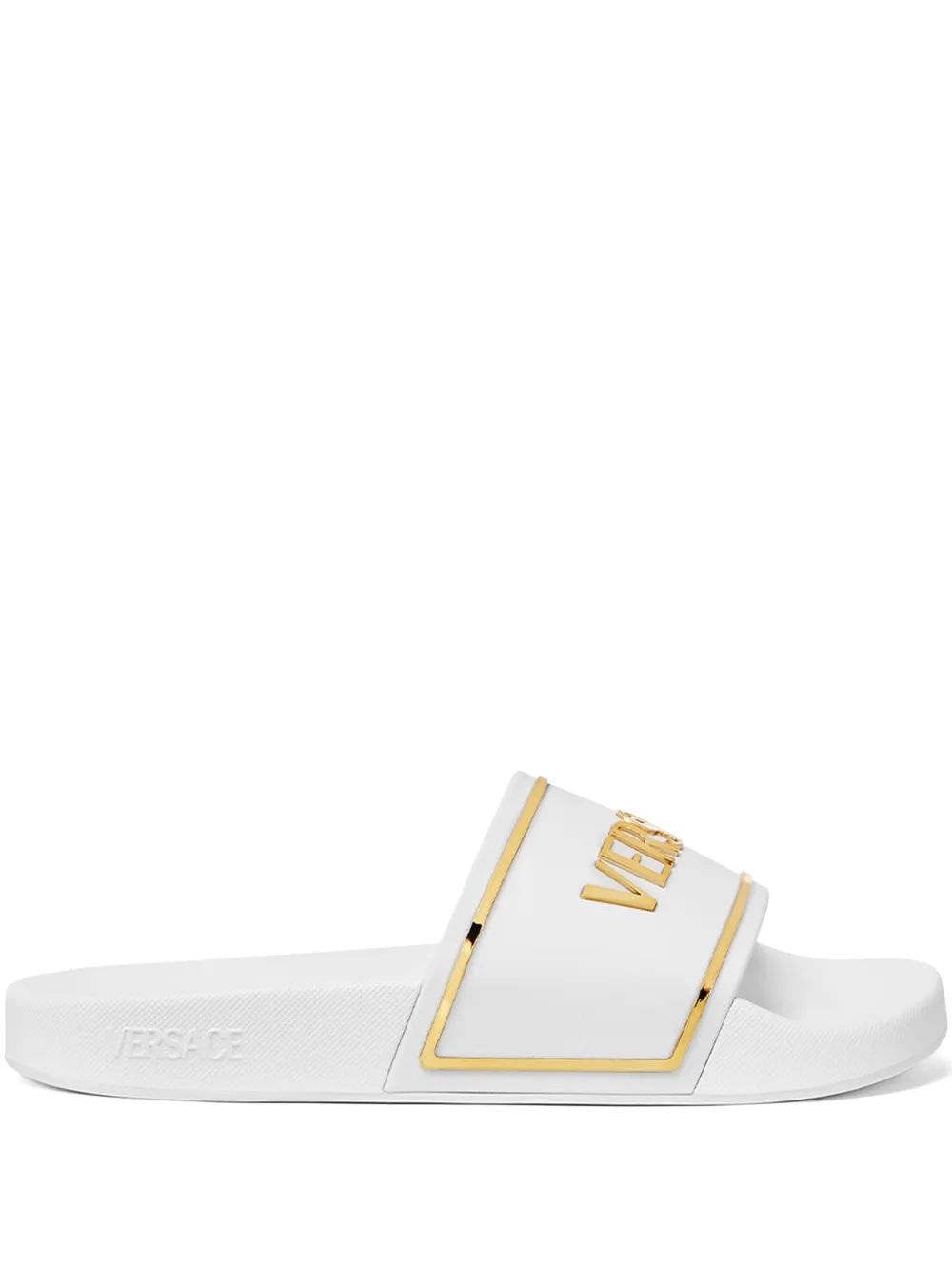 Versace flat sandals White